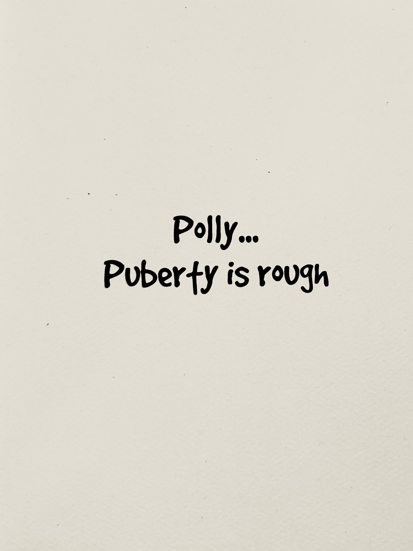 Polly - Puberty
