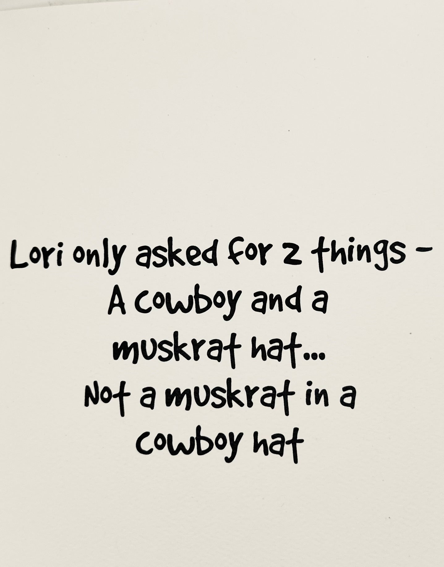 Muskrat - Cowboy
