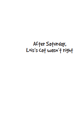 Lois's cat  5 x7 card